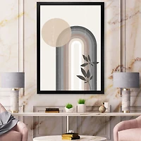 Abstract Rainbow Sun and Moon Earth Tones III  Wall Art
