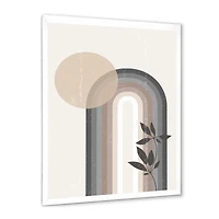 Abstract Rainbow Sun and Moon Earth Tones III  Wall Art