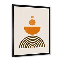 Abstract Rainbow Sun and Moon Earth Tones V  Wall Art