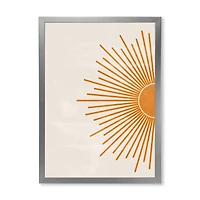 Orange Sun Print I  Canvas Wall Art