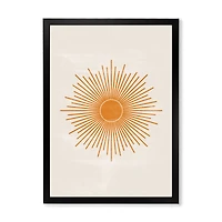 Orange Sun Print II  Wall Art