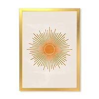 Orange Sun Print II  Wall Art