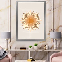 Orange Sun Print II  Wall Art