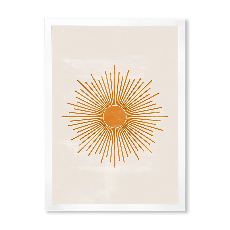 Orange Sun Print II  Wall Art