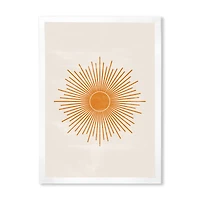 Orange Sun Print II  Wall Art