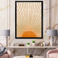 Orange Sun Print III  Wall Art
