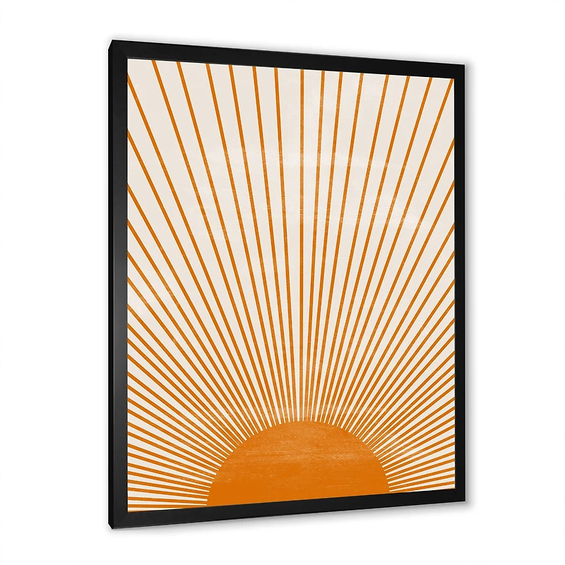Orange Sun Print III  Wall Art