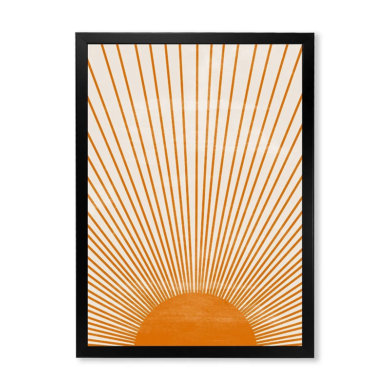 Orange Sun Print III  Wall Art