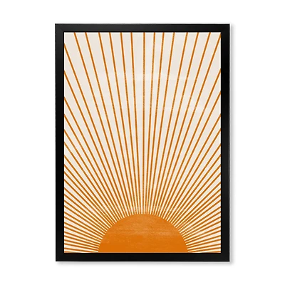 Toile « Orange Sun Print III »