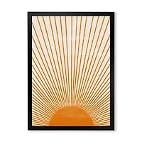 Orange Sun Print III  Wall Art