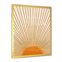 Orange Sun Print III  Wall Art