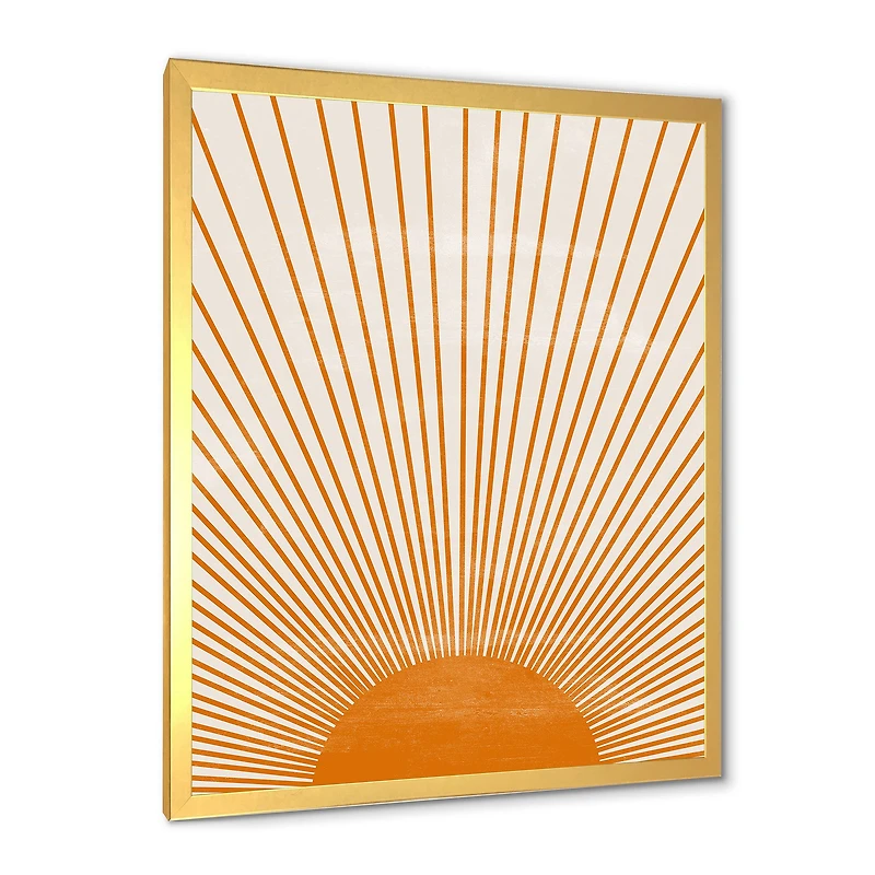 Orange Sun Print III  Wall Art