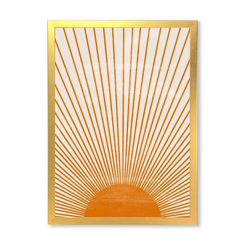 Orange Sun Print III  Wall Art