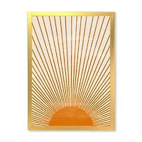 Orange Sun Print III  Wall Art