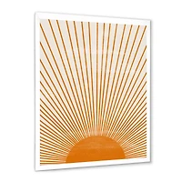 Orange Sun Print III  Wall Art