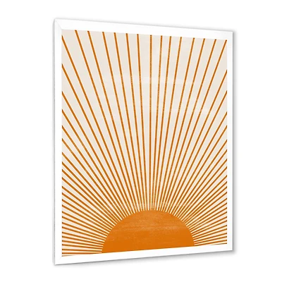 Orange Sun Print III  Wall Art