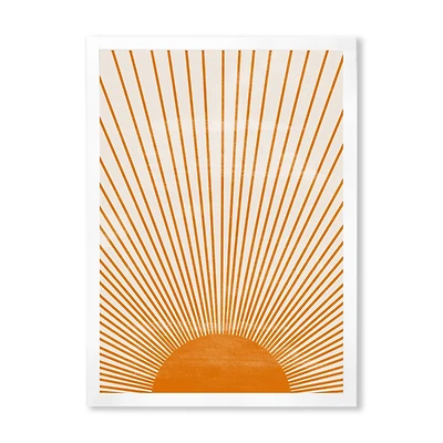 Orange Sun Print III  Wall Art