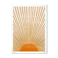Orange Sun Print III  Wall Art