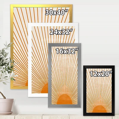 Orange Sun Print III  Wall Art
