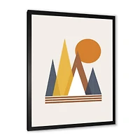 Mountain Abstract and Sun  Wall Art