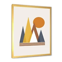 Mountain Abstract and Sun  Wall Art