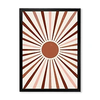 Geometric Radiant Sun  Canvas Wall Art