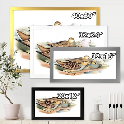 Vintage Birds The Wild III  Wall Art