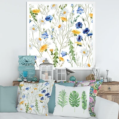 WildFlowers Chamomile and Clover Bell II  Wall Art