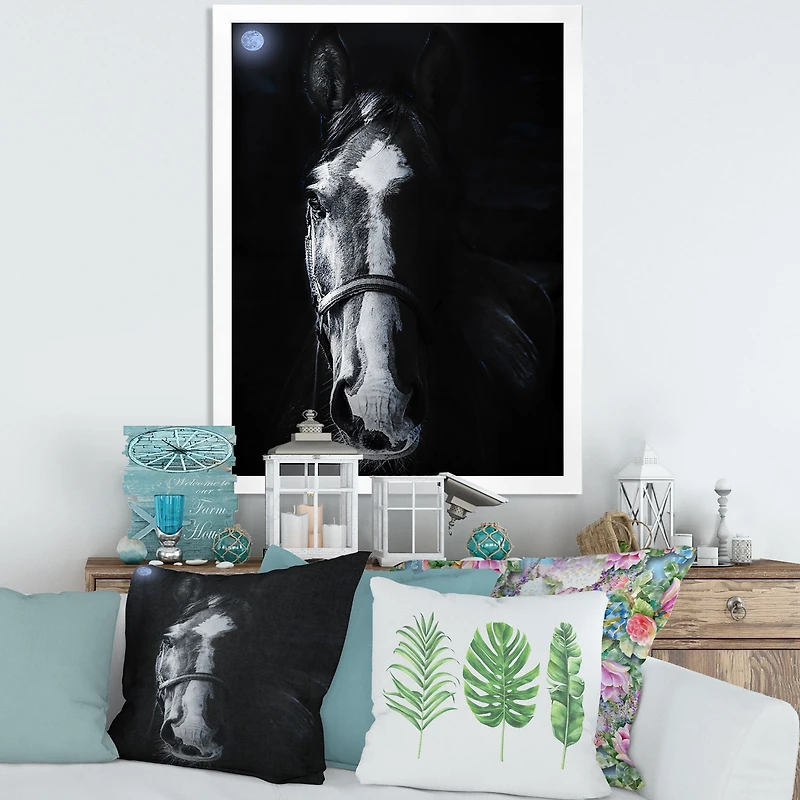 Horse Staring Sinister  Wall Art