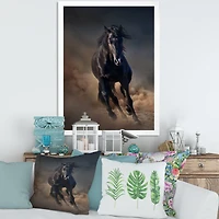 Toile « Portrait of Thoroughbred Nonius Stallion Horse I »
