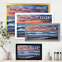 Sunset Over The Blue Ocean II  Wall Art