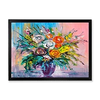 Bouquet of VIbrant Flowers  Wall Art