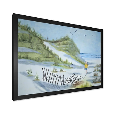 Toile « Child Walking The Beach »