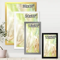 Pastel Abstract with Green Brown and Beige Spots Canvas Wall Art Print