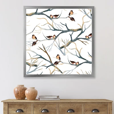 Little Birds on The Tree Branches I  Wall Art