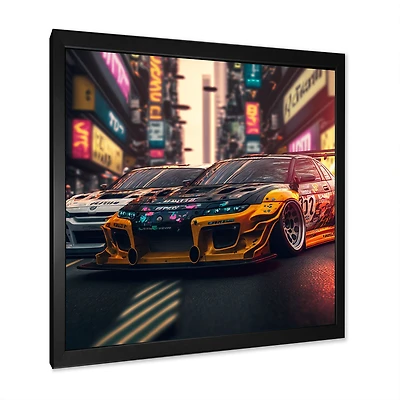 Art mural « Tunning Car Drifting Tokyo »