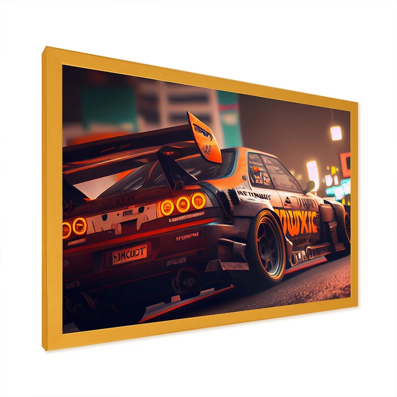 Tunning Car Drifting Tokyo V Wall Art