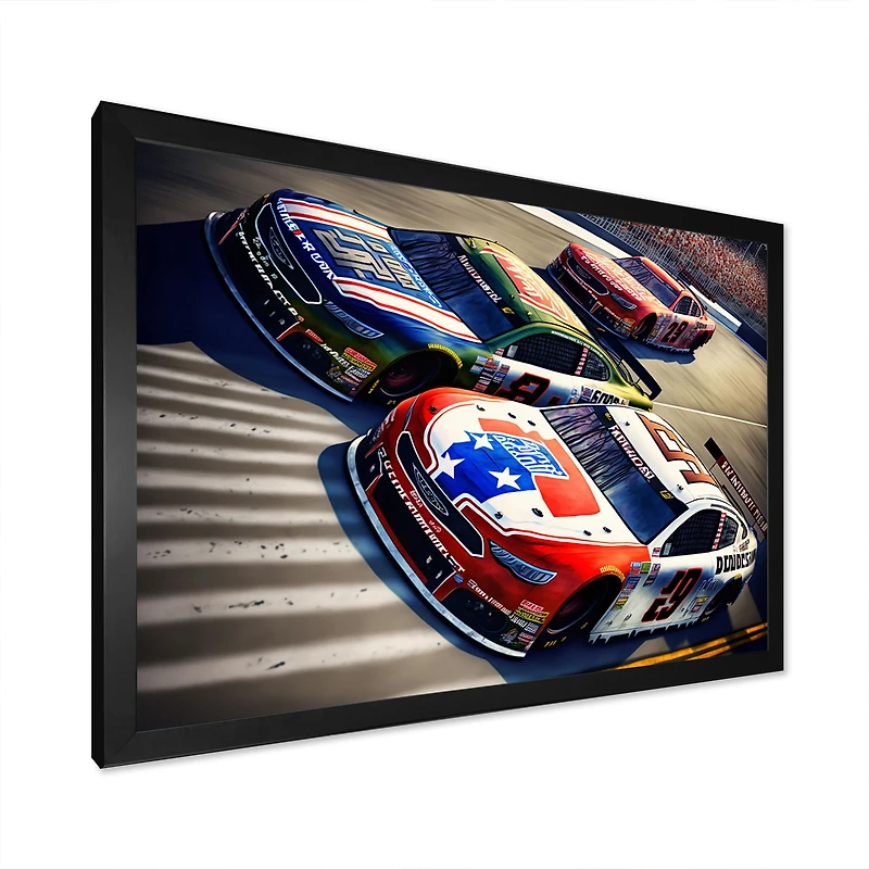 American Race Car Framed Wall Art