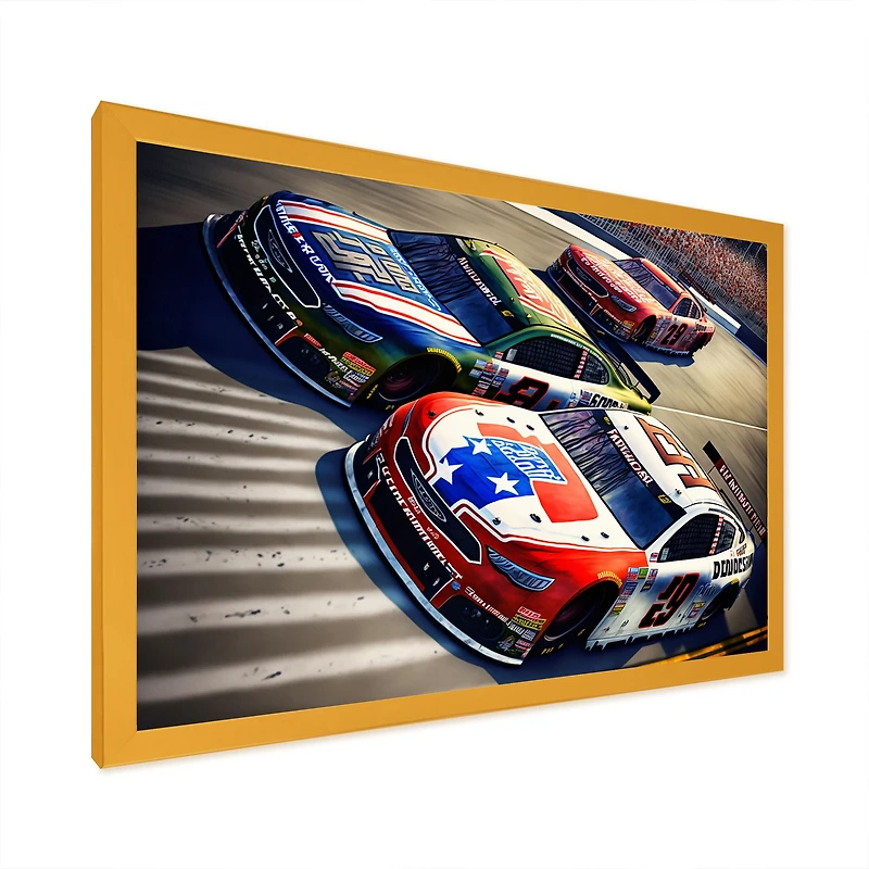 American Race Car Framed Wall Art