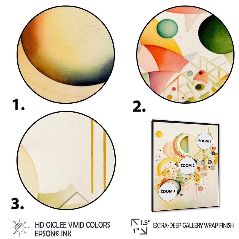 Yellow Multi Shape II Wall Art