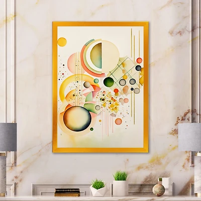 Yellow Multi Shape II Wall Art