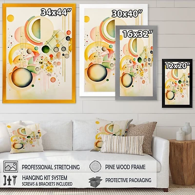 Yellow Multi Shape II Wall Art