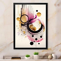 Pink Watercolor Abstract Wall Art