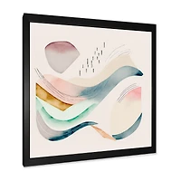 Multi-Color Pastel Waves Wall Art