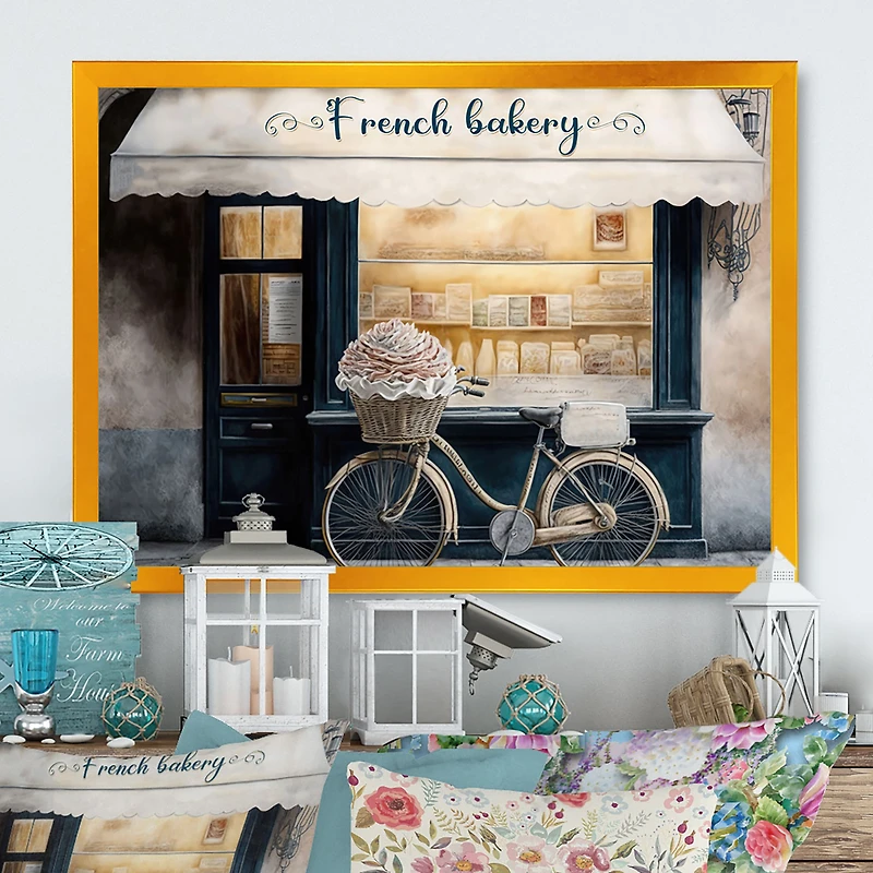 Bicycle Front A French Bakery IV Wall Art