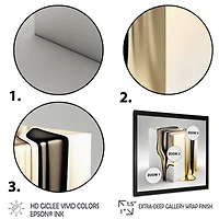 Black And Gold Cubic Expression I Wall Art