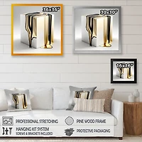 Black And Gold Cubic Expression I Wall Art