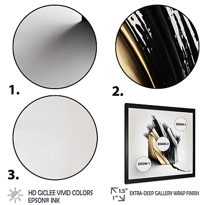 Black And Gold Cubic Expression VI Wall Art