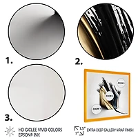 Black And Gold Cubic Expression VI Wall Art