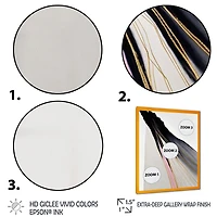 Minimalism Pink And Gold Cubic Fusion VI Wall Art